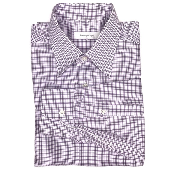 ***SOLD***Ermenegildo Zegna Plaid Dress Shirt - Picture 8 of 8
